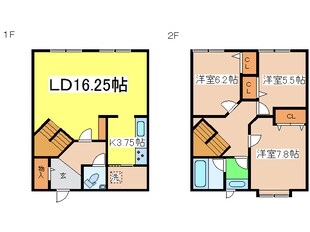 芦野タウンハウスの物件間取画像